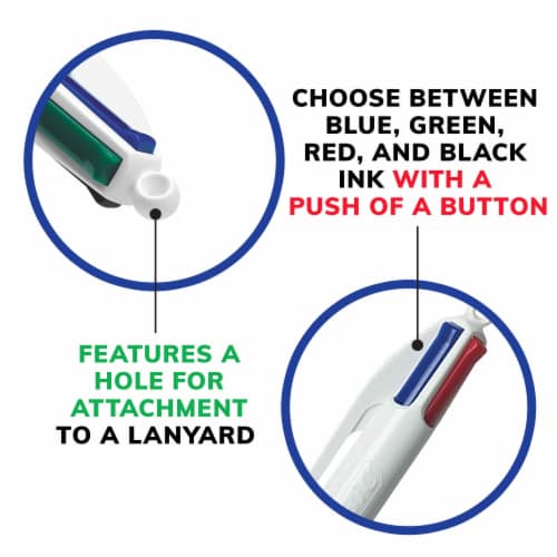 BIC® 4-Color™ Original Retractable Ballpoint Pen Perspective: left