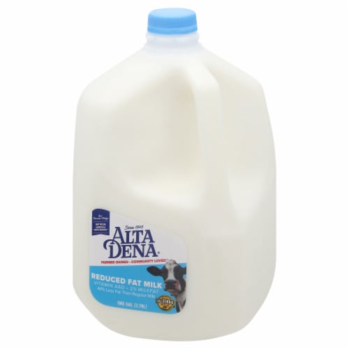 Alta Denta 2% Reduced Fat Milk Perspective: left