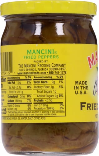 Mancini® Fried Peppers Sweet Onion Perspective: left