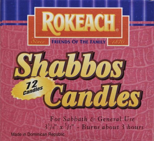 Rokeach Sabbath Candles Perspective: left