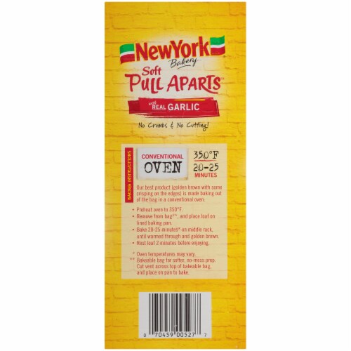 New York Bakery Garlic Soft Pull Aparts Perspective: left