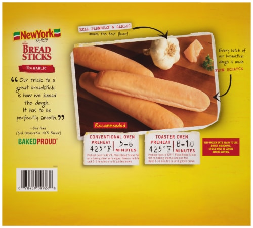 New York Bakery Breadsticks with Real Garlic Perspective: left