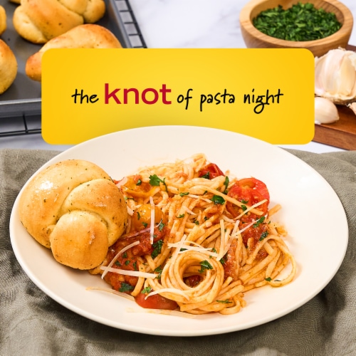 New York Bakery Hand-Tied Garlic Knots with Real Garlic Perspective: left