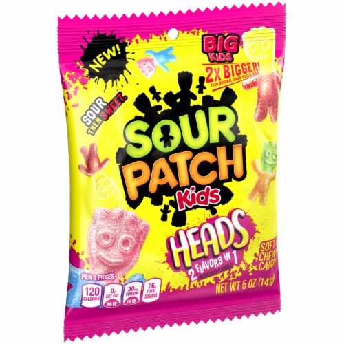 Sour Patch Kids Big Kids Heads Candy Perspective: left