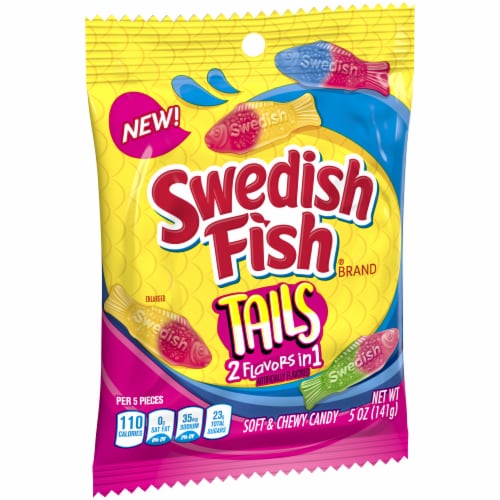 Swedish Fish Tails Soft & Chewy Candy Perspective: left