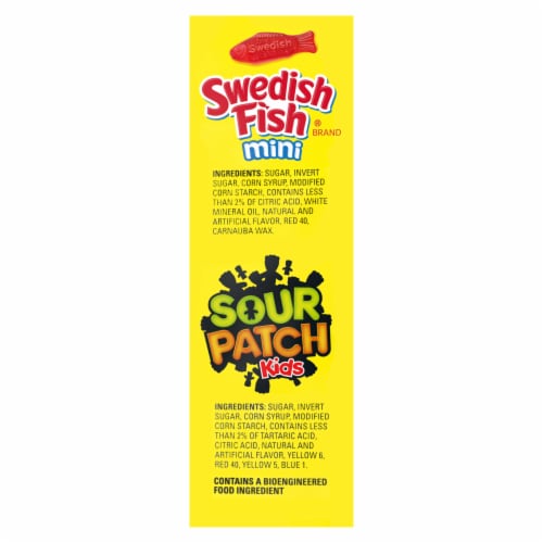 SOUR PATCH KIDS and SWEDISH FISH Mini Soft & Chewy Easter Candy Variety Pack Perspective: left