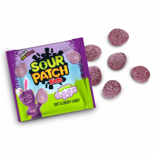 SOUR PATCH KIDS Sour Eggs Soft & Chewy Easter Candy Perspective: left