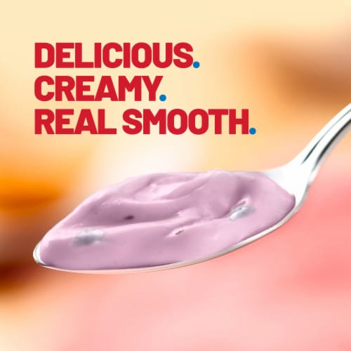 Yoplait Original Mountain Blueberry Low Fat Yogurt Cup Perspective: left