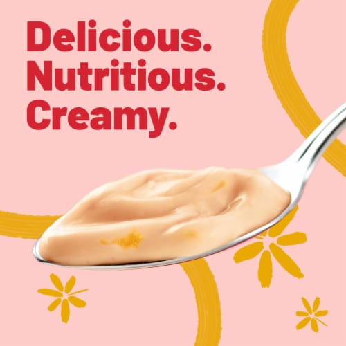 Yoplait Original Low Fat Harvest Peach Yogurt Cup Perspective: left
