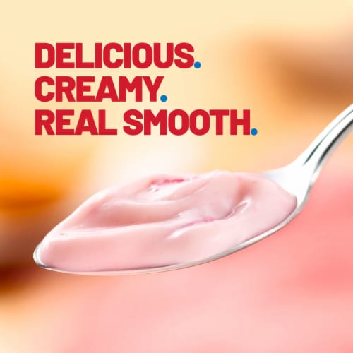 Yoplait Original Strawberry Banana Low Fat Yogurt Cup Perspective: left