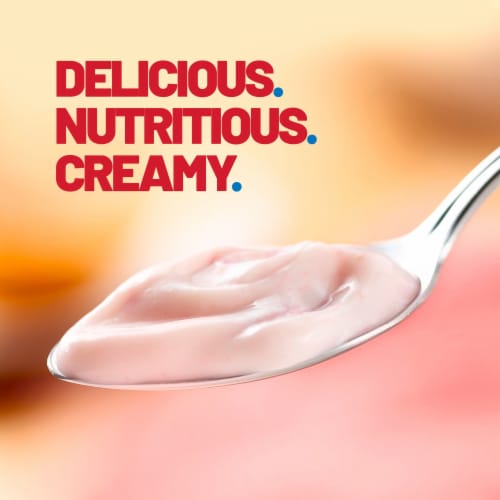 Yoplait Original Low Fat Smooth Style Strawberry Flavored Yogurt Tub Perspective: left
