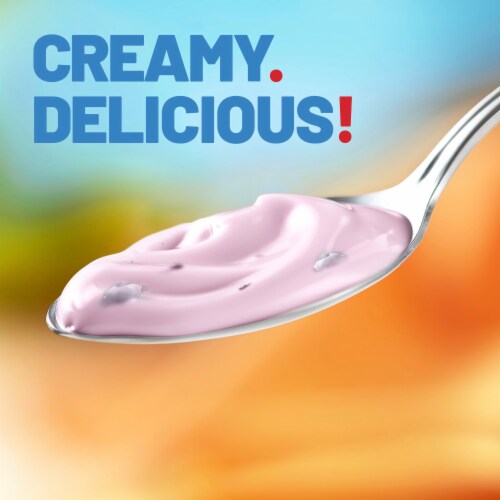 Yoplait Light Blueberry Patch Fat Free Yogurt Cup Perspective: left