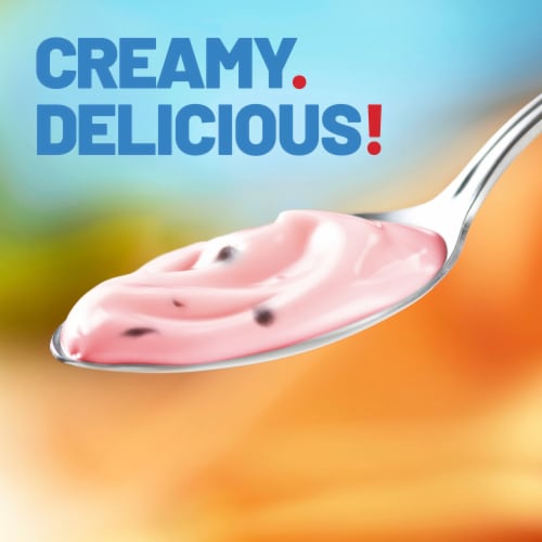 Yoplait Light Cherry Nonfat Yogurt Cup Perspective: left