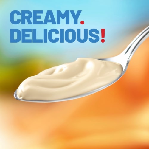 Yoplait Light Boston Cream Pie Nonfat Yogurt Cup Perspective: left