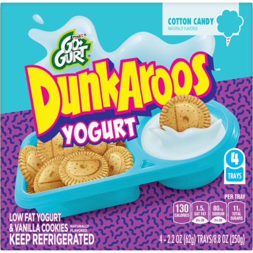 Go-Gurt Cotton Candy DunkAroos Yogurt Perspective: left