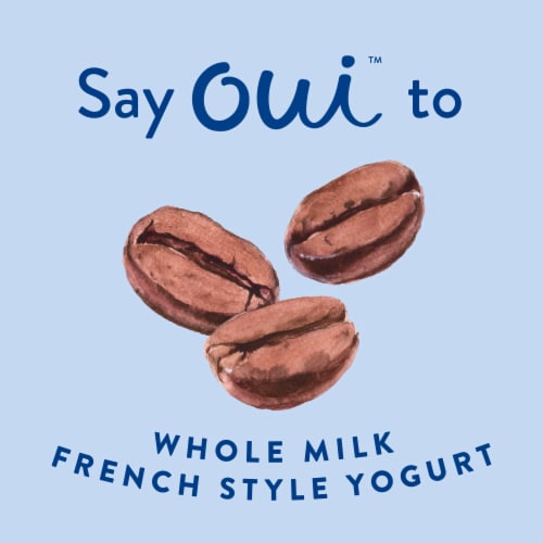 Oui by Yoplait Coffee Whole Milk French Style Yogurt Jar Perspective: left