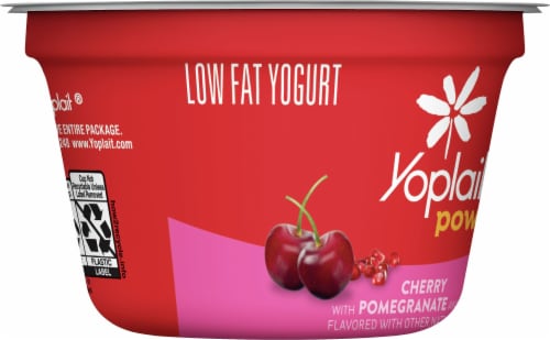 Yoplait® Power Cherry with Pomegranate and Chia Low Fat Yogurt Perspective: left