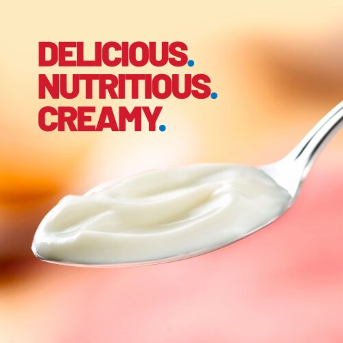 Yoplait Original French Vanilla Low Fat Yogurt Cups Perspective: left