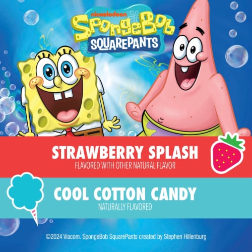 Go GURT Strawberry and Cotton Candy Kids Fat Free Yogurt Tubes Perspective: left