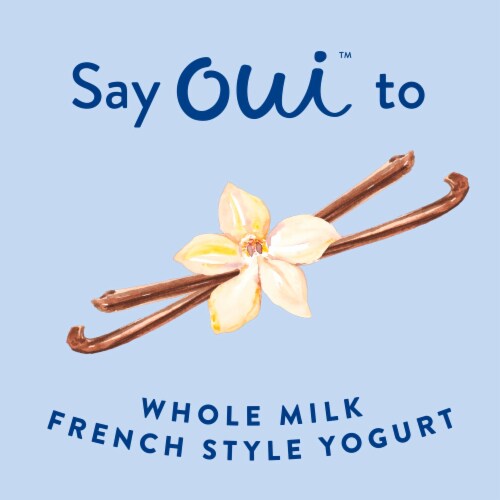 Oui by Yoplait Vanilla Whole Milk French Style Yogurt Jar Perspective: left