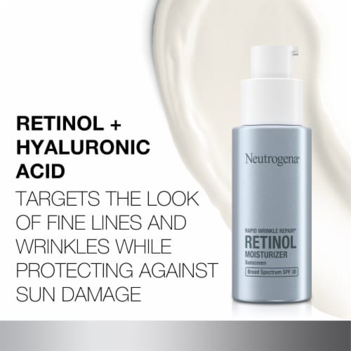 Neutrogena Rapid Wrinkle Repair Retinol Moisturizer With Sunscreen Broad Spectrum SPF 30 Perspective: left