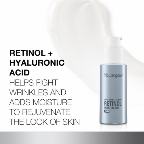 Neutrogena Rapid Wrinkle Repair Retinol Night Face Moisturizer with Retinol & Hyaluronic Acid Perspective: left