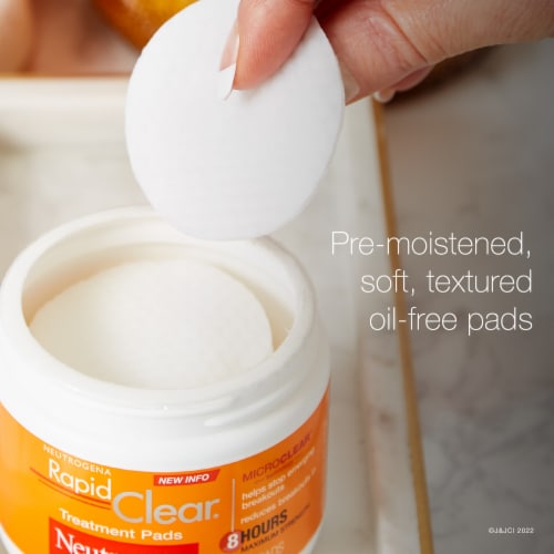 Neutrogena Rapid Clear Maximum Strength Treatment Pads Perspective: left