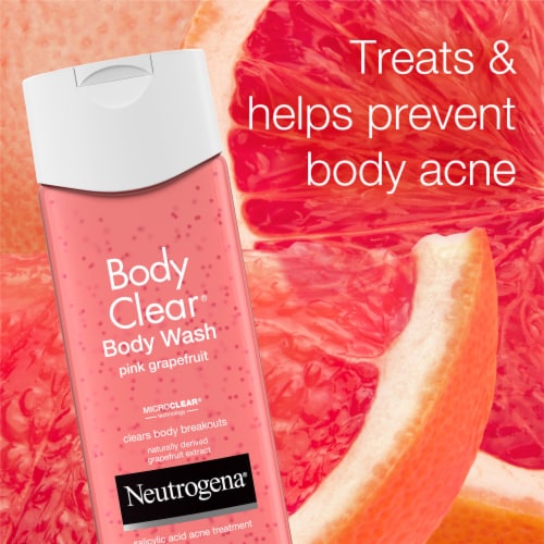 Neutrogena Body Clear Pink Grapefruit Acne Body Wash Perspective: left