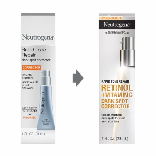 Neutrogena® Rapid Tone Repair Retinol + Vitamin C Dark Spot Corrector Perspective: left