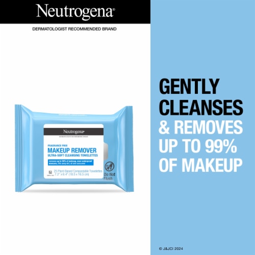 Neutrogena Fragrance Free Makeup Remover Cleansing Towelettes Perspective: left