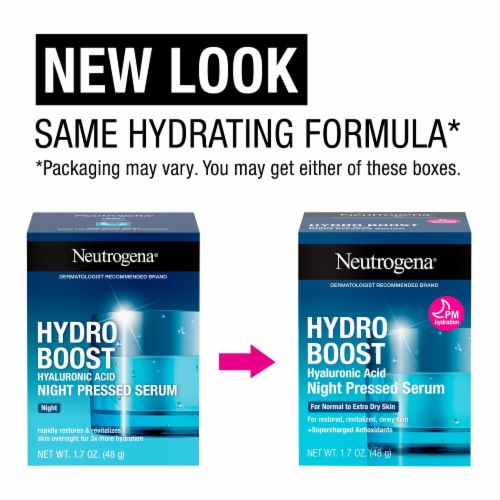 Neutrogena Hydro Boost Night Pressed Serum Perspective: left