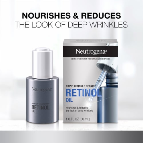 Neutrogena Rapid Wrinkle Repair Retinol Oil Perspective: left