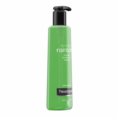 Neutrogena® Rainbath Renewing Pear & Green Tea Shower & Bath Gel Perspective: left