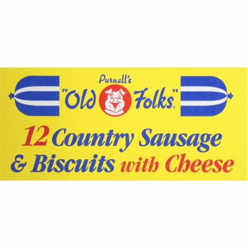 Purnell's Old Folks Country Sausage & Cheese Biscuits Perspective: left