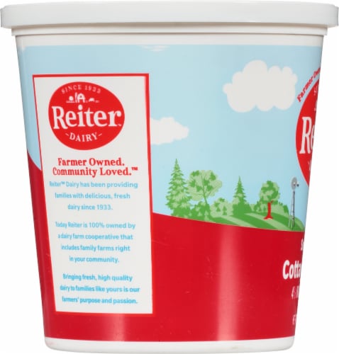 Reiter™ 4% Milkfat Small Curd Cottage Cheese Perspective: left