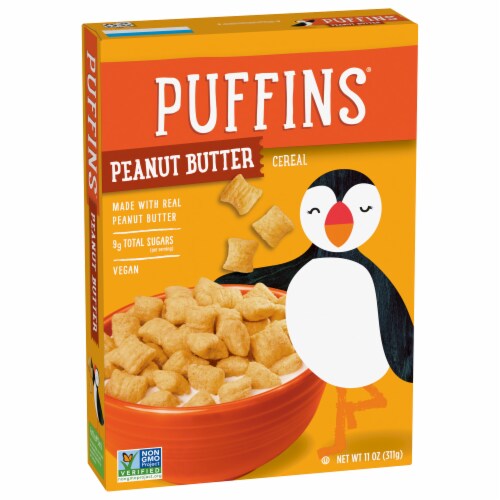 Puffins Peanut Butter Cereal Perspective: left