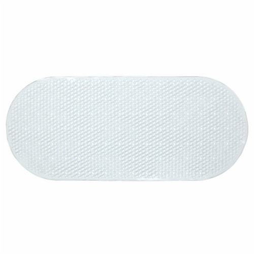SlipX Solutions Bubble Bath Mat - Clear Perspective: left