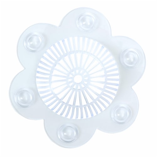 SlipX Solutions Stop-a-Clog Drain Protectors - Clear Perspective: left