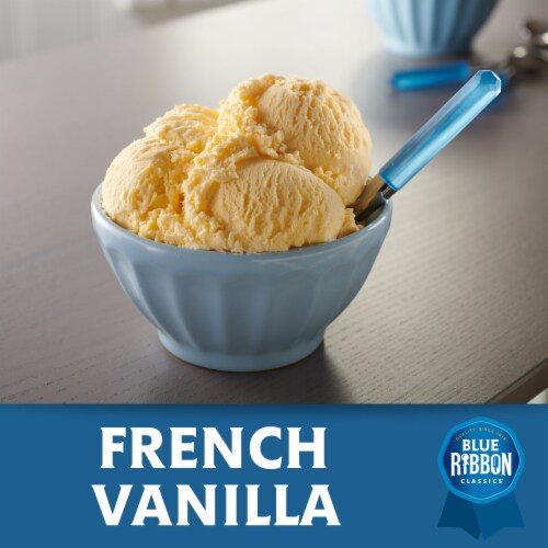 Blue Ribbon Classics French Vanilla Ice Cream Tub Perspective: left