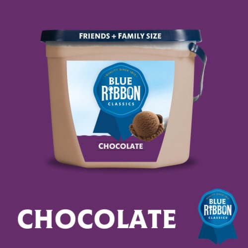 Blue Ribbon Classics Chocolate Frozen Dessert Pail Perspective: left