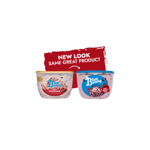 Blue Bunny Cherry Chocolate Chunk Ice Cream Perspective: left