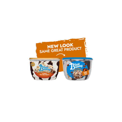 Blue Bunny Peanut Butter Party Frozen Dessert Perspective: left