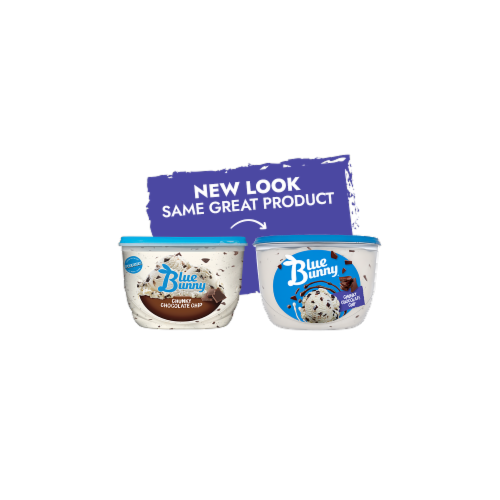 Blue Bunny Premium Chunky Chocolate Chip Frozen Dessert Perspective: left