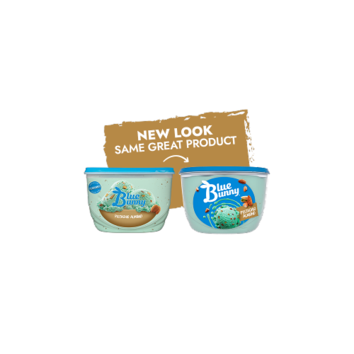 Blue Bunny® Pistachio Almond Frozen Dairy Dessert Perspective: left
