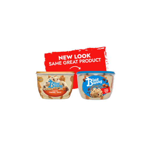 Blue Bunny Salted Caramel Craze Frozen Dessert Perspective: left
