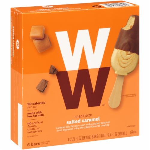 Weight Watchers™ Salted Caramel Ice Cream Bars Perspective: left