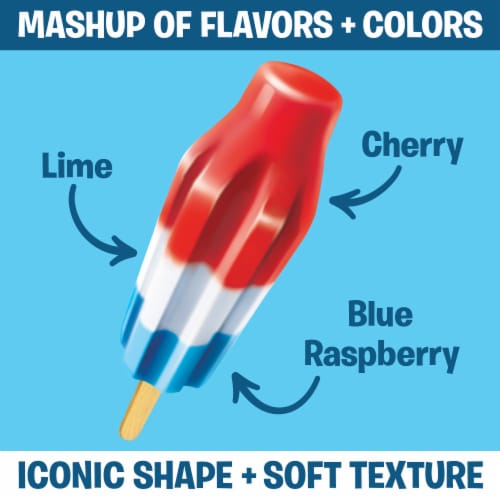 Bomb Pop® Original Pops Value Pack Ice Pops Perspective: left