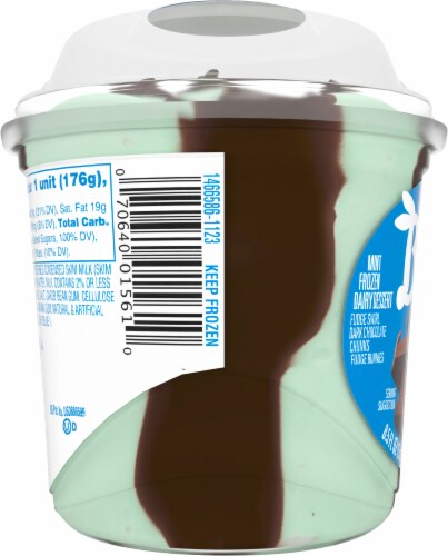 Blue Bunny® Load'd Sundaes Mint Chocolate Chunk Ice Cream Cups Perspective: left