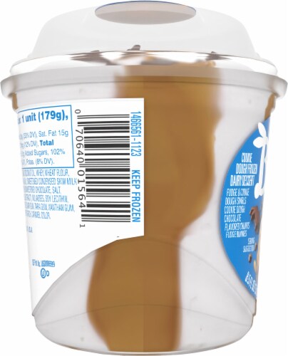 Blue Bunny® Load'd Sundaes® Cookie Dough Co. Frozen Dairy Dessert Perspective: left