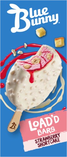 Blue Bunny® Strawberry Shortcake Load'd Bars Perspective: left